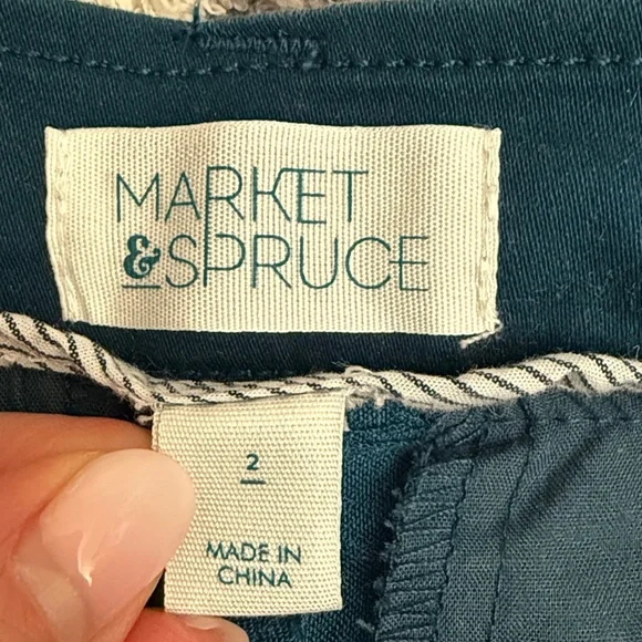 Market & Spruce Rosabel Mid Rise Skinny Cuffed Pant size 2 - Picture 13 of 15